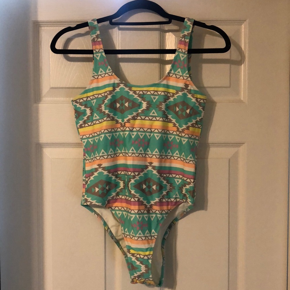 Chubbies Aztec one piece bathing suit
